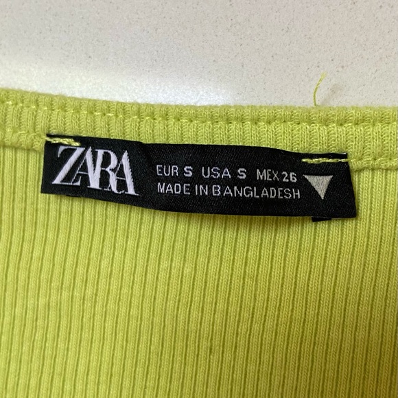 ZARA Ruched Crop Top - Picture 2 of 3